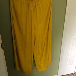 Forever21 Yellow Palazzo Pants